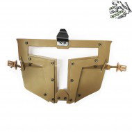Facial Mask Spt Clear Glass Coyote Frog Industries® (fi-613101-tan)