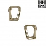Set 2 Grimloc Type 2 Carabiners Coyote 101 Inc (inc-259134-ct)