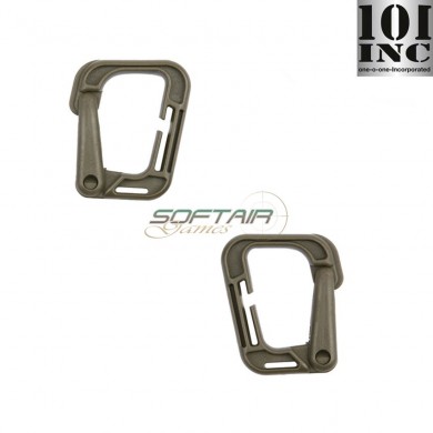 Set 2 Grimloc Type 2 Carabiners Coyote 101 Inc (inc-259134-ct)