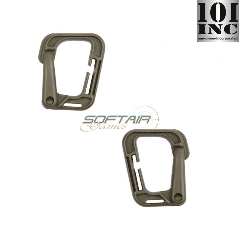 Set 2 Grimloc Type 2 Carabiners Coyote 101 Inc (inc-259134-ct)