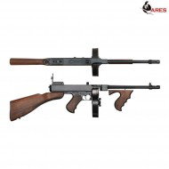 Electric Rifle Ebb Thompson M1928 Chicago Full Metal & Real Wood Ares (ar-smg6)
