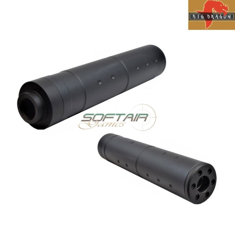 Simple Silencer 14x1 Ccw 150mm Black Big Dragon (bd0449)