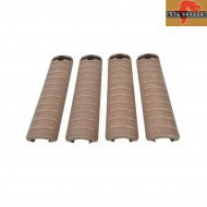Set 4x Kac Rail Cover Tan Big Dragon (bd-0668)