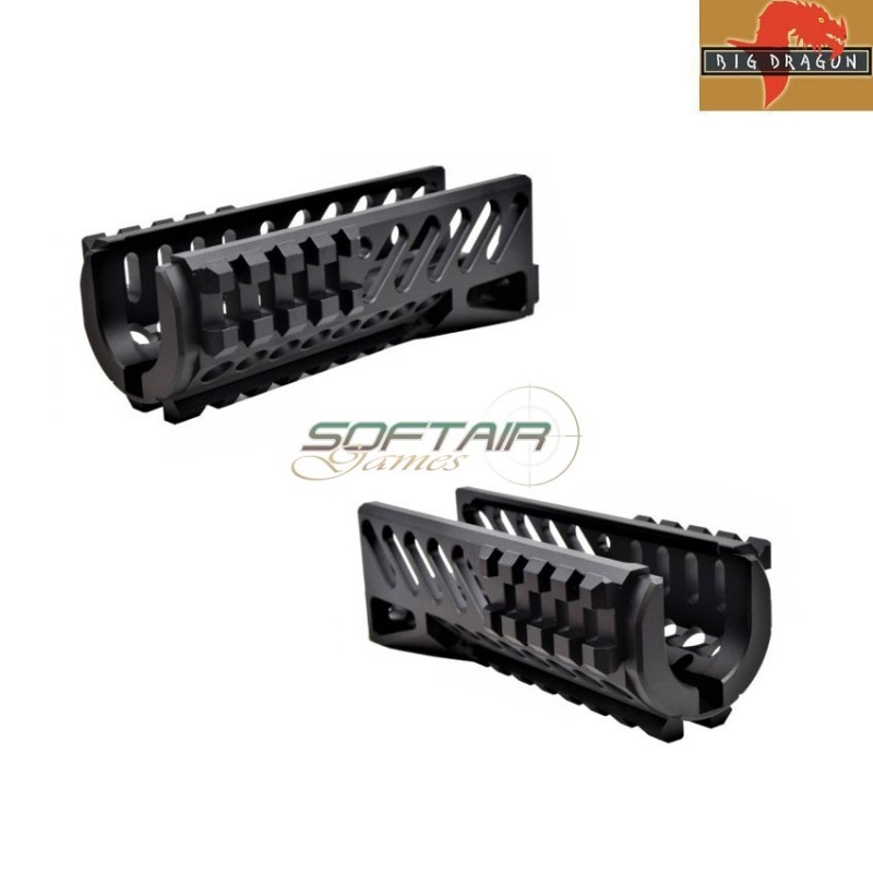 Aluminum Cnc Handguard Ris Aks74u Black Big Dragon (bd-9261)
