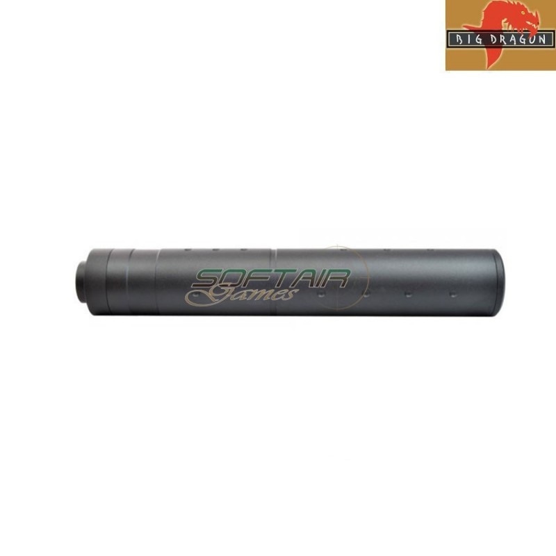 Simple Silencer 14x1 Ccw 190mm Black Big Dragon (bd-0446)