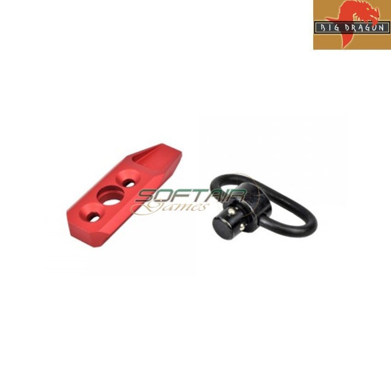 Red Qd Sling Mount For Keymod System Big Dragon (bd-9081b)
