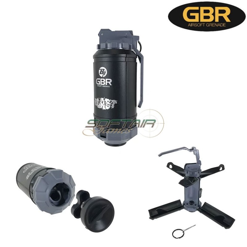 Black Airsoft Spring Grenade Bigrr Gbr