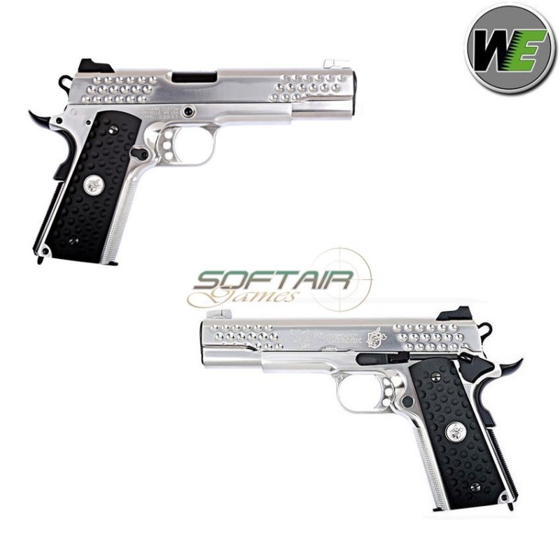 Gas Pistol Kac Knight Hawk M1911 Silver We (we-110329)