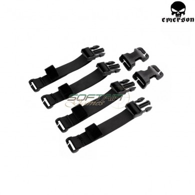 Kit Cinghie Black Per Tactical Vest Emerson (em7330bk)