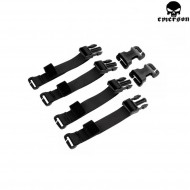 Kit Cinghie Black Per Tactical Vest Emerson (em7330bk)