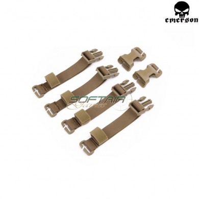 Kit Cinghie Coyote Brown Per Tactical Vest Emerson (em7330cb)