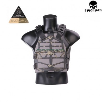 Plate Carrier Frame Vest Ss Fac Tactical Style Multicam Black Emerson (em7364mcbk)