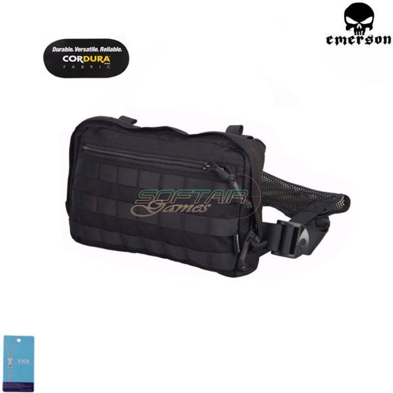 Chest Recon Bag Black Emerson (em9285bk)