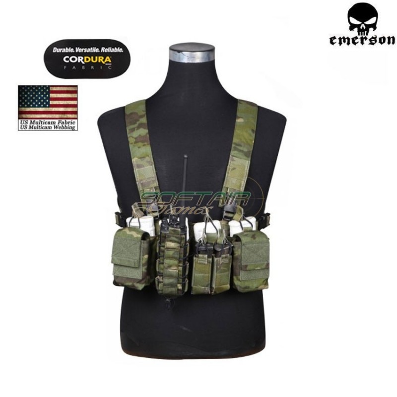 Tactical Chest Hs Style D3cr Multicam® Tropic Genuine Usa Emerson (em7442mctp)