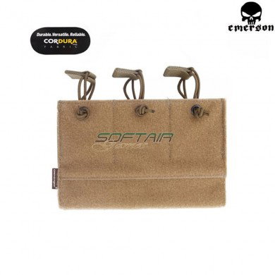 Loop Panel Triple Pouch M4 Khaki Emerson (em9058kk)