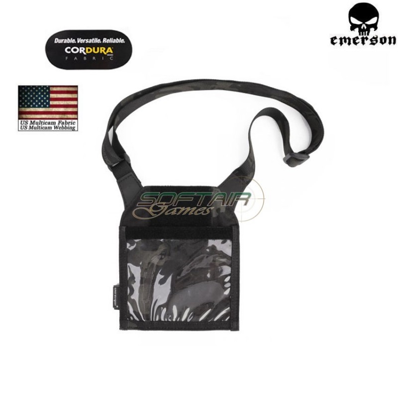 Documents Pouch Multicam® Black Genuine Usa Emerson (em9059mcbk)