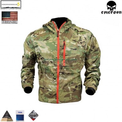 Jacket T.a.s.l. Series Windliner Multicam® Genuine Usa W/orange Zip Emerson (em9362mc)