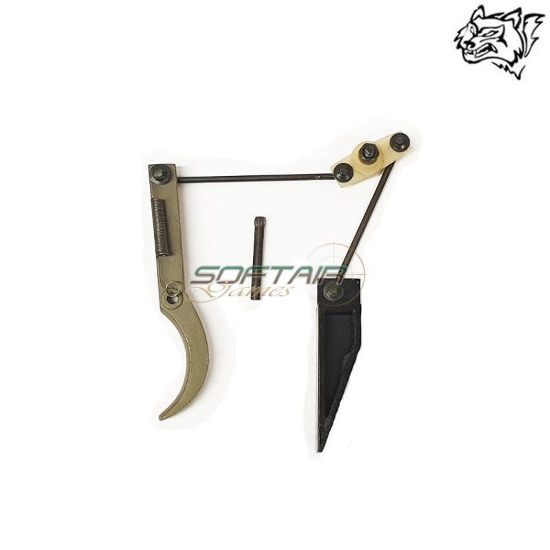 Trigger Lever Complete Set Dark Earth For Spring Barret M99 Snow Wolf (sw-1-de)