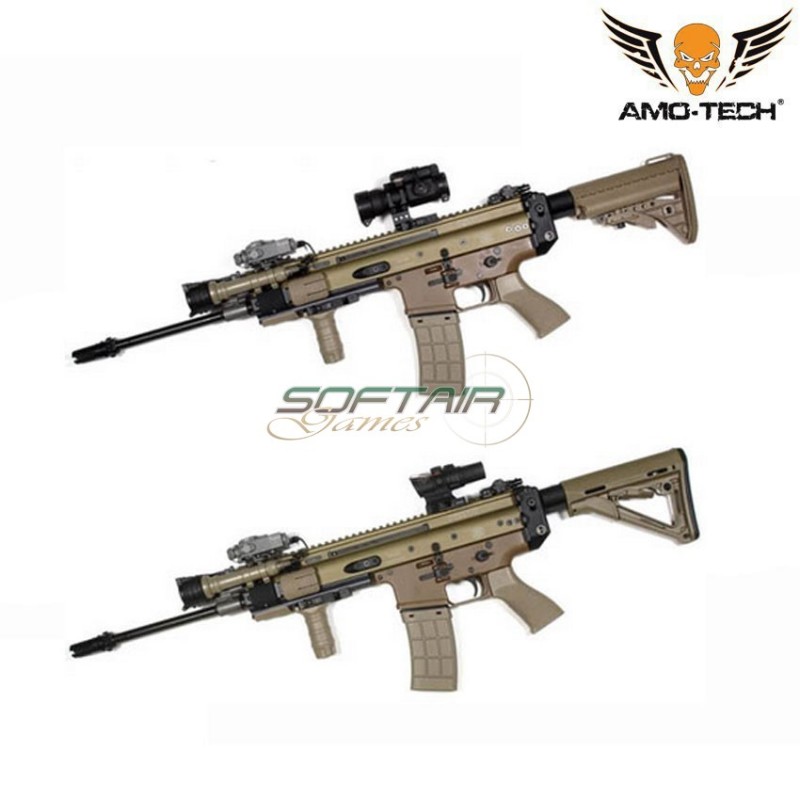 Adattatore Black Tubo Calcio M4 Per Scar Amo-tech® (amt-2403-bk)