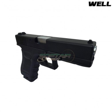 Pistola A Co2/gas Doppio Caricatore Glock 17 Black Well (g197)