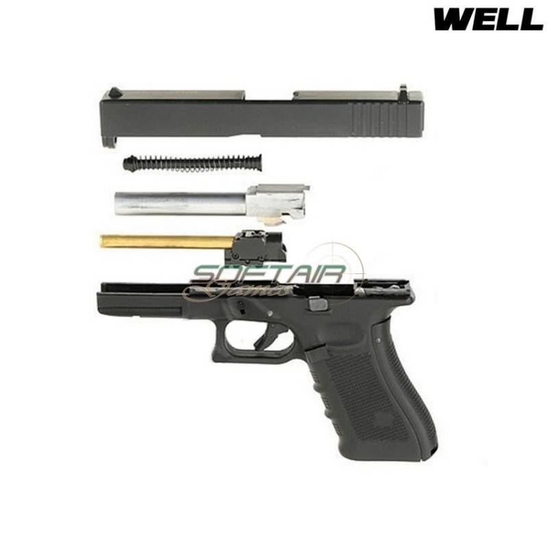 Co2/gas Pistol Double Magazine Glock 17 Black Well (g197)