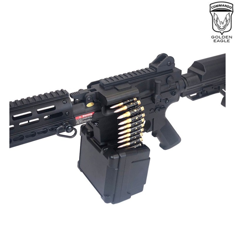Electric Machine Gun 6670 Fightlite Mcr Lmg 16.25" Tactical Black Golden Eagle (ge-026483)
