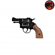 Blank Revolver Olimpyc Black & Wood Caliber 6 Bruni (br-1000)