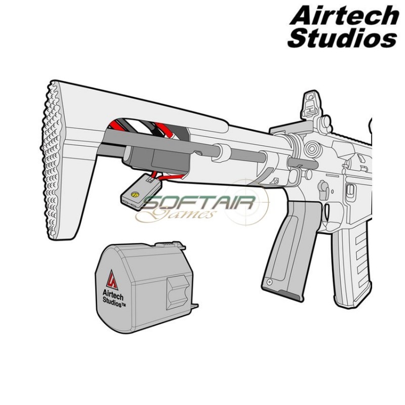 Tanker Battery Extension Unit Per Kwa Ronin 6 Pdw/ Tk45 Pdw Black Airtech Studios (as-beu-kwa6-blk)