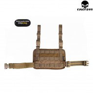 Modular Rifle Drop Leg Molle Panel Coyote Brown Emerson (em6277cb)