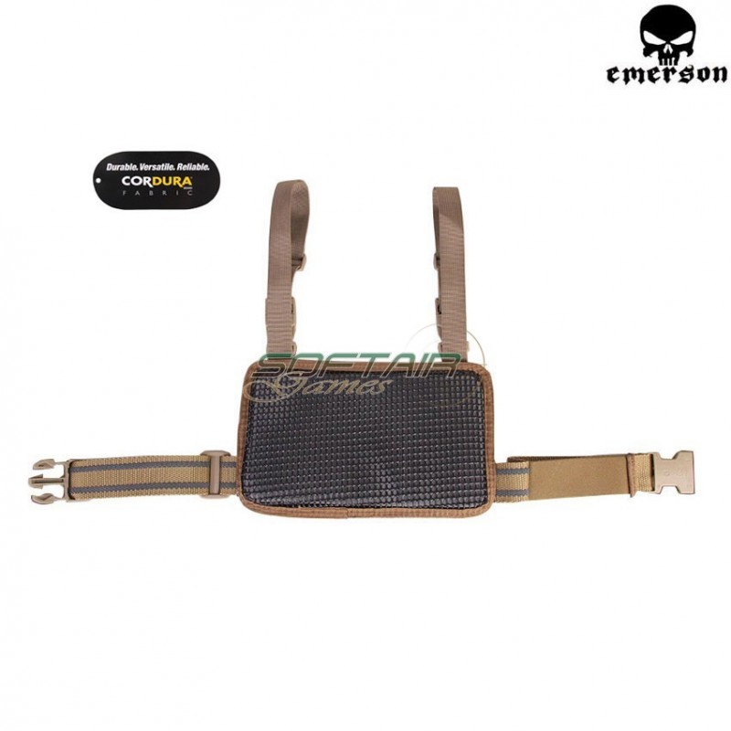 Cosciale Rifle Drop Leg Molle Panel Coyote Brown Emerson (em6277cb)
