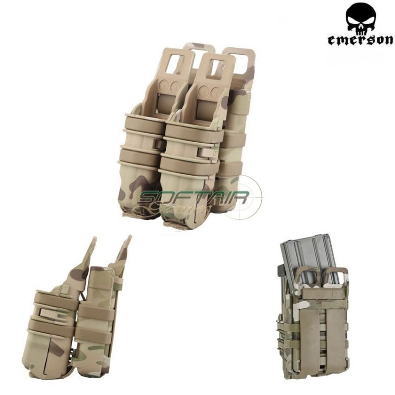 Rigid Fast M4 & Pistol Mag Pouch Multicam Emerson (em6349mc)