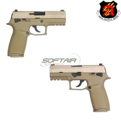 Gas Pistol Sig Sauer P320 Carry Dark Earth Aeg (aeg-we00424)