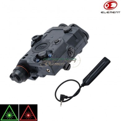 Peq-15 La-5c Uhp Black Torcia/laser Rosso/laser Verde Element (el-ex450-bk)