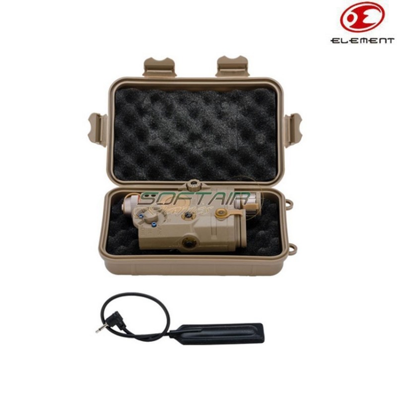 Peq-15 La-5c Uhp Dark Earth Flashlight/laser Red/laser Green Element (el-ex450-de)