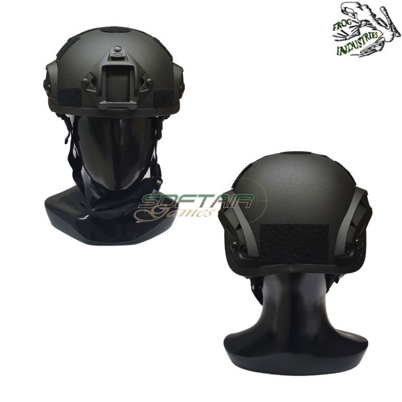 Elmetto Mich 2001 Black C/nvg Mount & Rails Frog Industries® (fi-mich1-b)