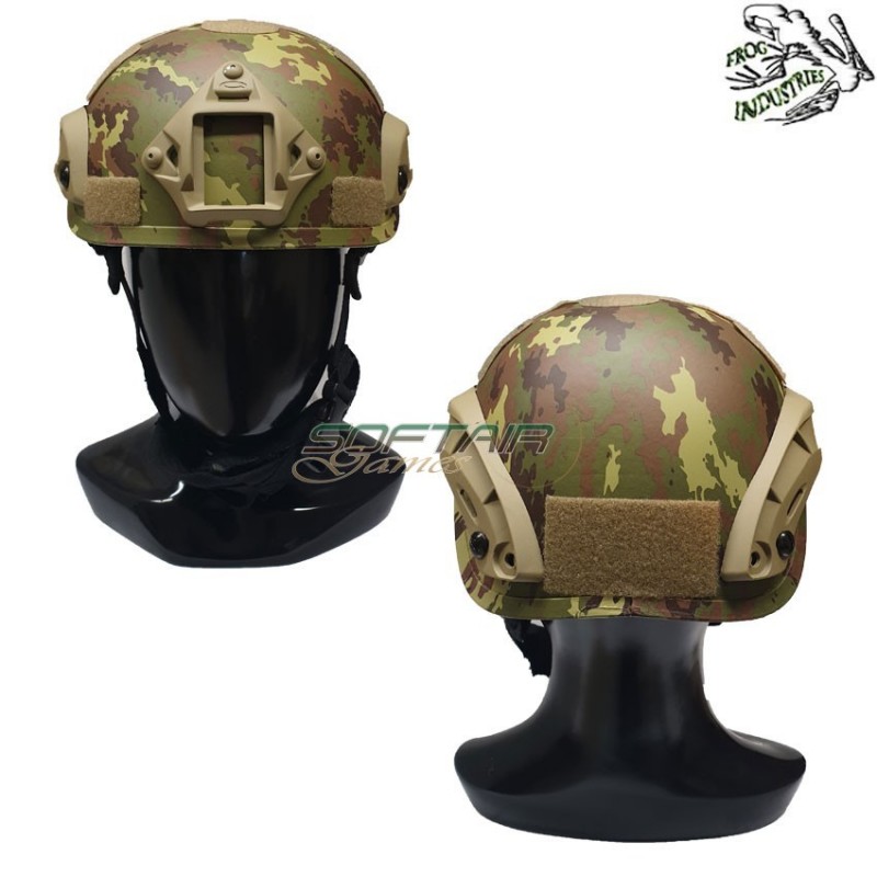 Helmet Mich 2001 Vegetato C/nvg Mount & Rails Frog Industries® (fi-mich1-tc)