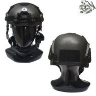Elmetto Ibh Black C/nvg Mount & Rails Frog Industries® (fi-ibh-b)