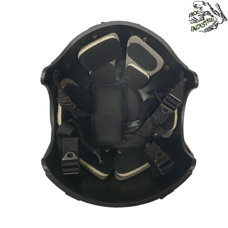 Elmetto Ibh Black C/nvg Mount & Rails Frog Industries® (fi-ibh-b)