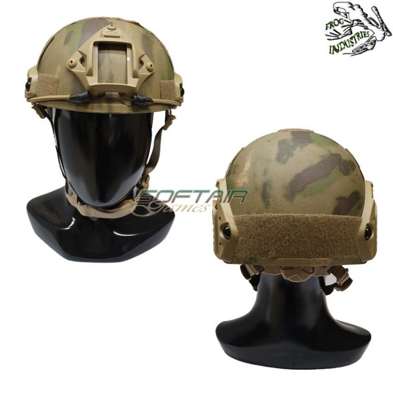 Helmet Fast Atacs Foliage Green C/nvg Mount & Rails Frog Industries® (fi-fast-av)