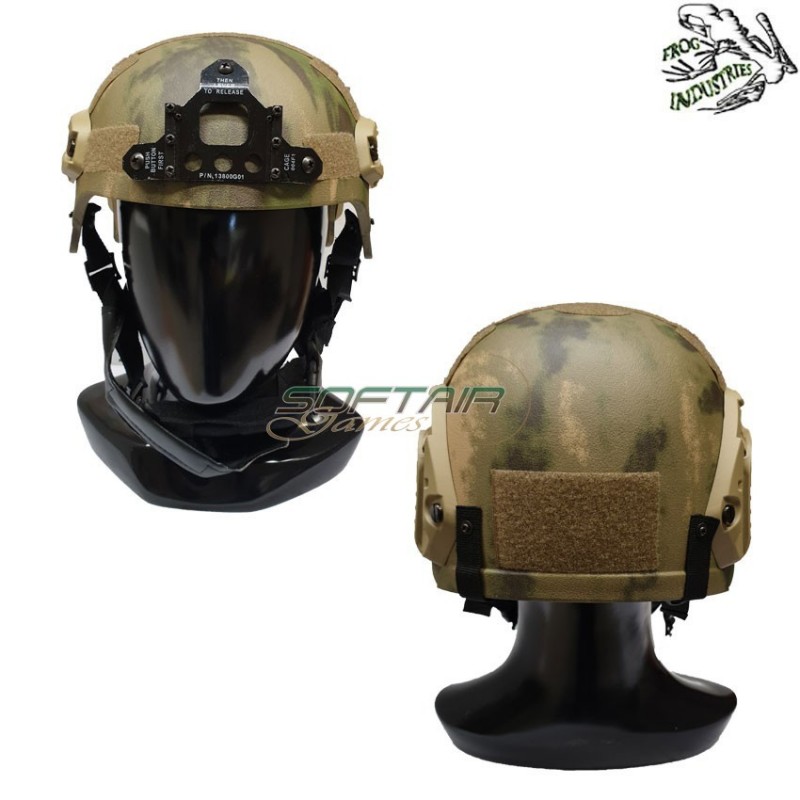 Helmet Ibh Atacs Foliage Green C/nvg Mount & Rails Frog Industries® (fi-ibh-av)