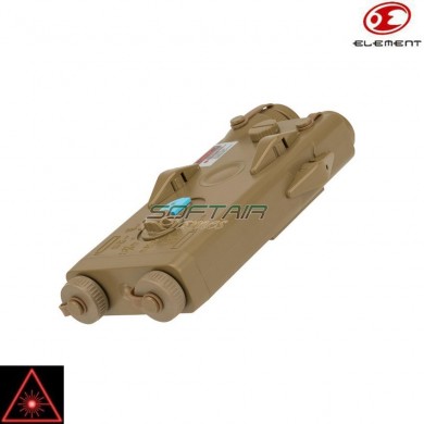 Anpeq-2 Dark Earth Laser Red & Battery Case Element (el-ex426-de)