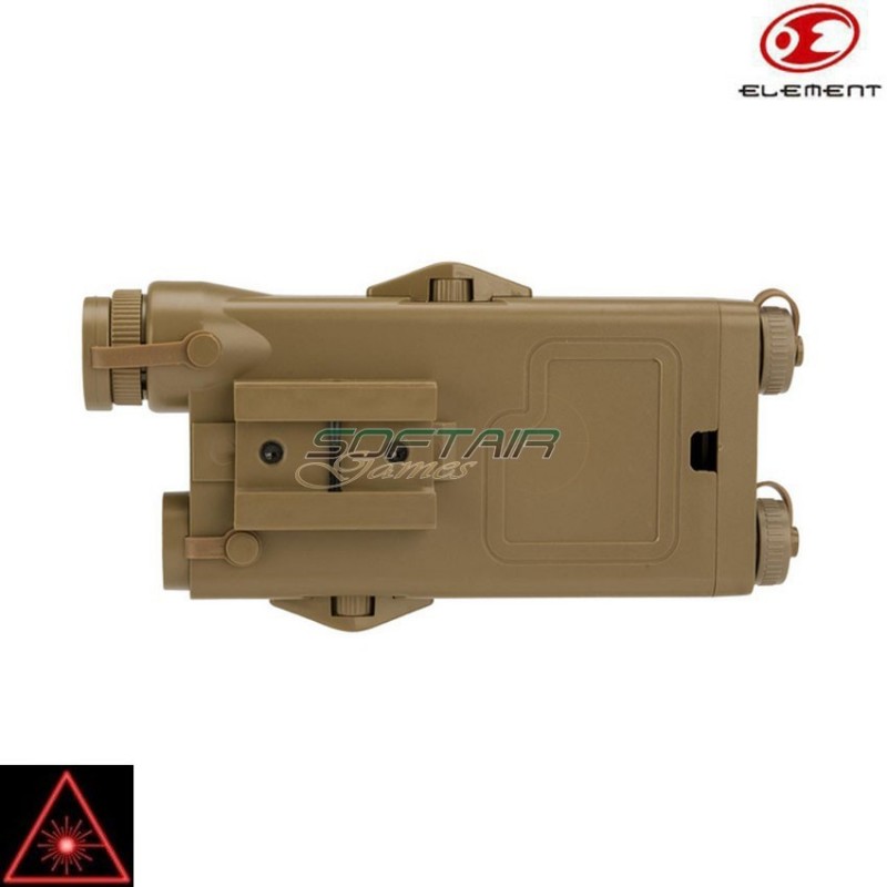 Anpeq-2 Dark Earth Laser Red & Battery Case Element (el-ex426-de)