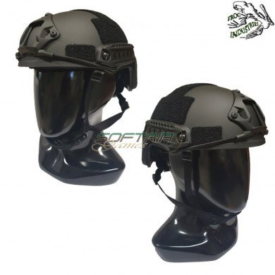 Elmetto Fast Black C/nvg Mount & Rails Frog Industries® (fi-fast-b)
