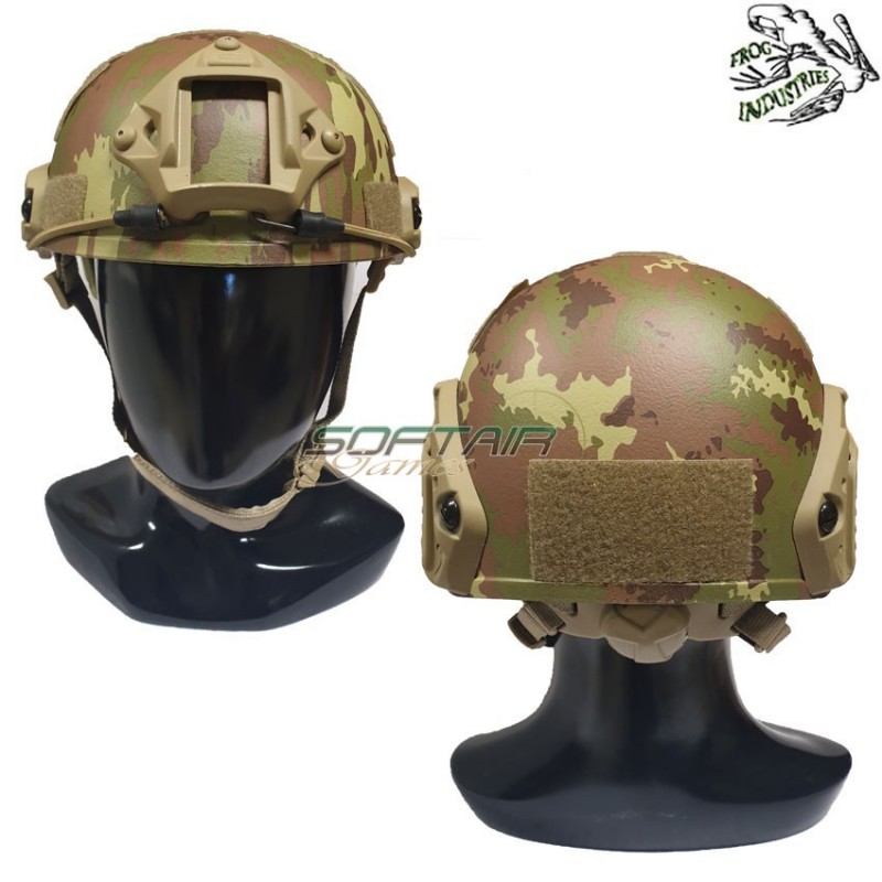 Helmet Fast Vegetato C/nvg Mount & Rails Frog Industries® (fi-fast-tc)