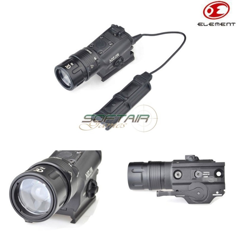 Torcia M720v Led Tactical Black C/strobe Element (el-ex273-bk)