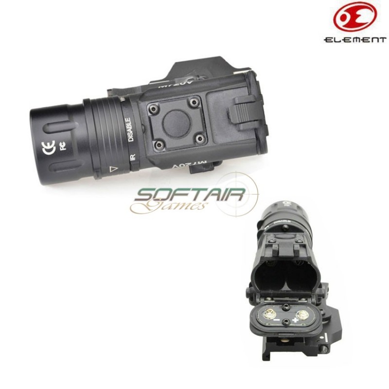 Flashlight M720v Led Tactical Black C/strobe Element (el-ex273-bk)