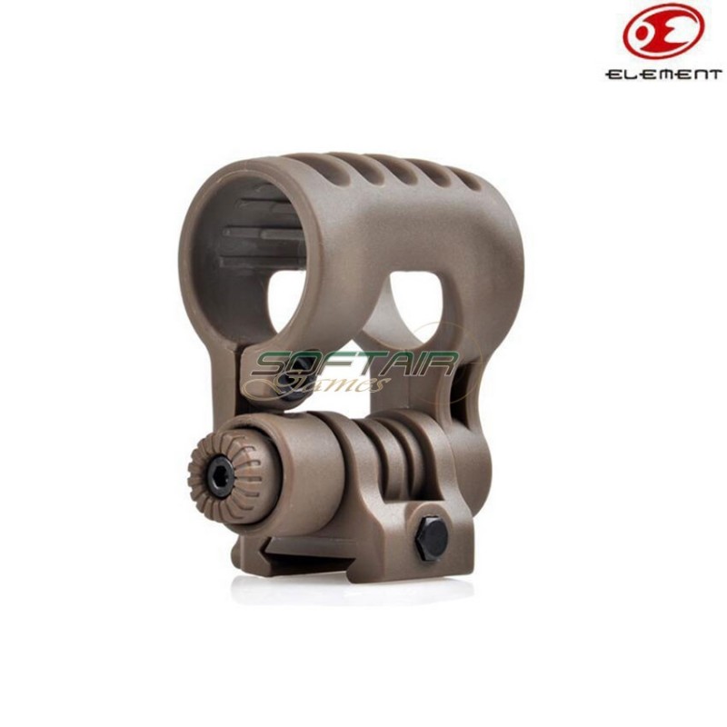 Tactical Flashlight/laser Mount Dark Earth 1" Element (el-ex340-de)
