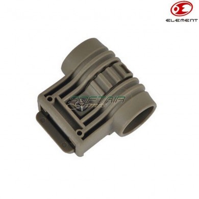 Mount Qd Laser/flashlight Dark Earth 1" Element (el-ot0403-de)