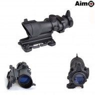 Acog 4x32 Scope Black W/qd Mount Aim-o (ao5314-bk)