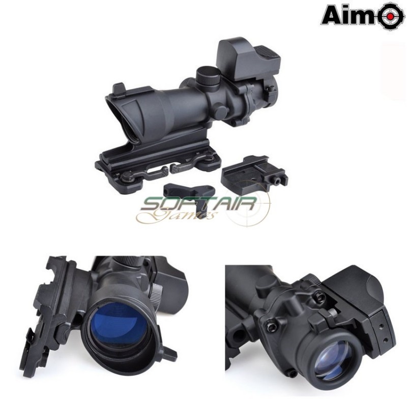 Acog 4x32 C/qd Mount + Mini Red Dot Black Aim-o (ao5316-bk)